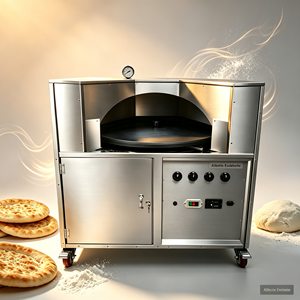 <span class=keywords><strong>Four</strong></span> commercial électrique et à gaz pour la cuisson de chapatis, naans, pains libanais, arabes, rotis et pitas, avec fonction de rotation - Product Image 1