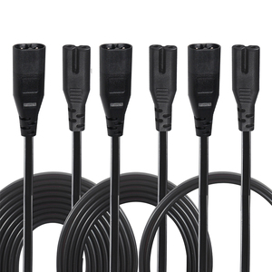 Câble d'extension d'alimentation pour ordinateur portable, prise IEC, connecteur 2 broches en forme de <span class=keywords><strong>8</strong></span> à <span class=keywords><strong>90</strong></span> degrés, C7 vers C8 - Product Image 3