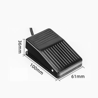 Sakelar Kaki TFS-01, 10A/250V, Casing Plastik, Diaktifkan dengan Kaki dengan Fungsi Reset Otomatis