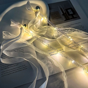 Baguette magique à LED avec clochette pour anniversaire, mariage, décoration de fête, veilleuse scintillante, baguette féerique - Product Image 1