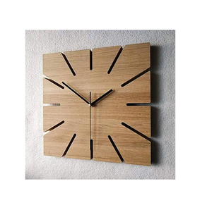 Reloj de pared de madera clásico minimalista con movimiento de cuarzo, exhibición de agujas con números romanos para el diseño decorativo del hogar, sala de estar - Product Image 2