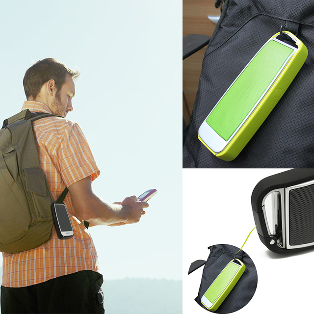5w Wireless Portable Hook Rack Speaker Super Bass Outdoor Mini bluetooth Speaker and Power Bank for Hiking