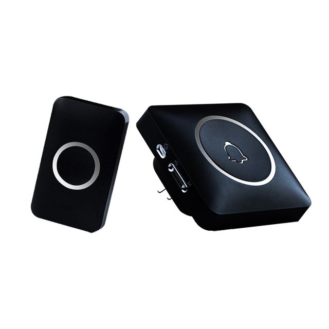 2023 Hot Factory Price IP44 Waterproof 300m Long Range EU UK US Plug 60 Ringtones Battery Outdoor Wireless Doorbell