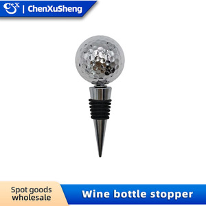 Silver Golf Bottle Stopper Vacuum Seal Leak Proof Freshness Preservative Portable Wine Stoppers - Product Image 5