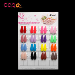 ZINGER Venta caliente tarjeta de Color paquete mezclado 12 colores largo bailarina las uñas - Product Image 2