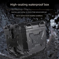 Boîte à bagages supérieure pour moto personnalisée noire 45L ABSX à dégagement rapide grande capacité pour scooter