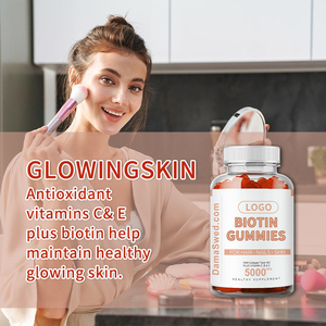 Gomitas Veganas de Biotina para el Crecimiento del Cabello, la Piel y las Uñas, con Vitamina <span class=keywords><strong>B12</strong></span>, D y Ácido Fólico, para Adultos, Uso Vegetariano, OEM/ODM Disponible - Product Image 4