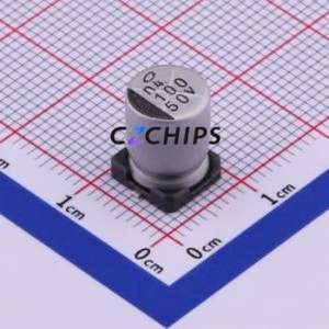 Condensateur électrolytique en aluminium SMD UUR1H101MNL6GS, SMD, D8xL10mm 100uF 20% 50V 235.3mA-10kHz - Product Image 1