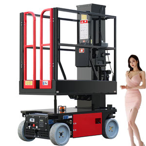 Ascenseur léger de mât d'alliage d'aluminium de poussoir de pompe hydraulique de la colonne simple 150kg 6m 8m 10m avec la fonction facile de chargement - Product Image 4