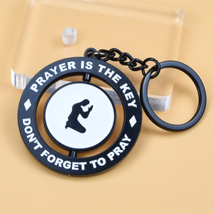 Logotipo Personalizado de Doble Cara al por Mayor de Fábrica 360 °   Llavero Giratorio, Modelo Avanzado, Llaveros de Metal Esmaltado - Product Image 4