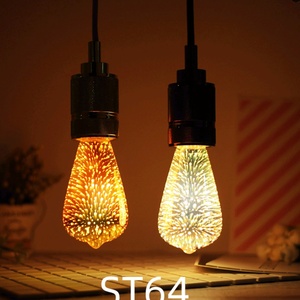 หลอดไฟ LED 3 มิติ รูปดอกไม้ไฟ ขั้ว E27 สไตล์วินเทจ แสงวอร์มไวท์ ยอดนิยม - Product Image 6