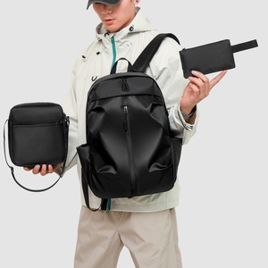 Customized Logo School <b>Backpack</b> 3-Piece Set Fashionable and Durable Waterproof <b>Laptop</b> <b>Backpacks</b> with Zipper Closure - Product Image 3