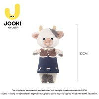 Peluche Vache Mignonne et Amusante, Adorable Peluche Veau, Coussin de Sommeil et d'Étreinte, Compagnon de Jeu, Cadeau d'Anniversaire Unisexe, Polyester Coton PP