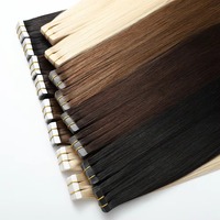Extensiones de Cabello Humano al por Mayor con Cinta Adhesiva, Cutícula Alineada, Remy Indio Virgen, Trama de PU Sin Costuras, Grado 10A, Sin Caída, Sin Enredos, Para Salón