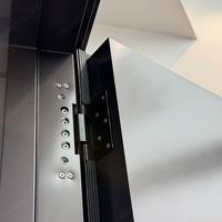 Nouvelle Arrivée 2027 - Porte Extérieure Moderne en Aluminium, Porte Pivotante de Sécurité en Acier Inoxydable Américain pour Maison