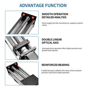 KNK MG80G High Precision &plusmn;0.02mm Ball Screw <strong>Linear</strong> Actuator Module Dual Optical Axis Sliding Table For CNC Automation Equipment - Product Image 3