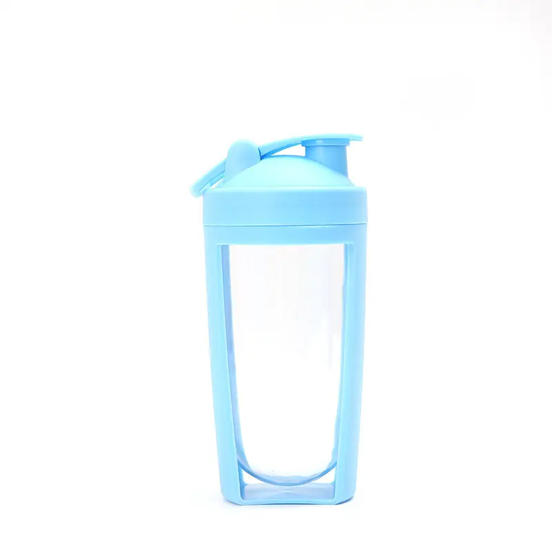 Bouteille de Shaker en plastique avec Logo Amazon Hostom, sans Bpa, coloré, pour la Gym, le sport, pour les protéines, avec boule de mélange, bouteilles de Shaker personnalisées