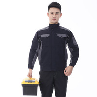 Gilet de sécurité unisexe à manches longues en coton respirant, anti-rétrécissement, haute visibilité, pour le printemps, l'été, l'automne et l'hiver, vêtements de travail de construction