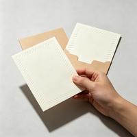 Carte en papier vierge avec logo personnalisé, carte DIY, carte avec message personnalisé, papeterie pour emballage de cadeaux faits main