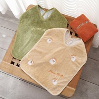 Bavoir en tissu doux pour bébé, serviette de nettoyage des dents pour enfants, tablier multifonction pour tout-petits, livraison directe