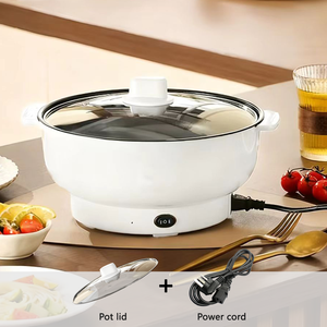 Sartén Eléctrica de Alta Gama Multifuncional con Revestimiento Antiadherente, Tapa de Vidrio Templado, Capacidad de 4L, Control de Temperatura para el Hogar - Product Image 2