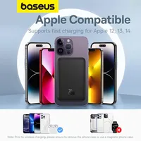Batterie Externe Magsafe Mini Baseus 10000 mAh, Chargeur Magnétique Sans Fil pour iPhone 15 Pro Max, Recharge Rapide Filaire 22,5 W