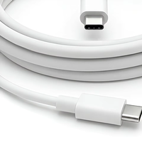 Câble de charge rapide USB-C vers Type-C pour téléphone portable et ordinateur, 1,8 m, lot de 2, PD 3.0 100 W, matériau TPE