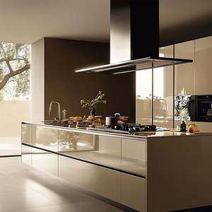 Armoires de cuisine sur mesure de style moderne et de luxe léger, conception de la maison entière, panneau mélaminé, évier en granit, conception 3D gratuite pour les appartements - Product Image 5