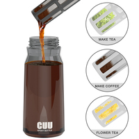Bouteille de sport Hydracy grande capacité anti-fuite avec infuseur à fruits et passoire 600ml/800ml, écologique, compatible lave-vaisselle, idéale pour le fitness et le sport
