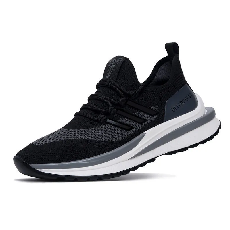 Nicecin-Casual Running Shoes для Men, Thick Sole, Round Sneakers, Soft Outsole, Breathable, light Weight, Sport Shoes, New Design