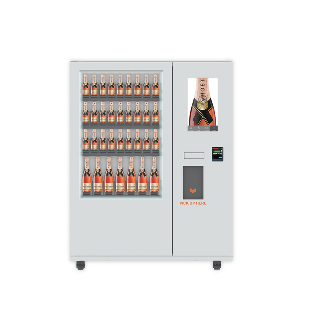 Hot Sale Snacks Bottle Drink Vending Machine With Refrigerator and Advertising Screen