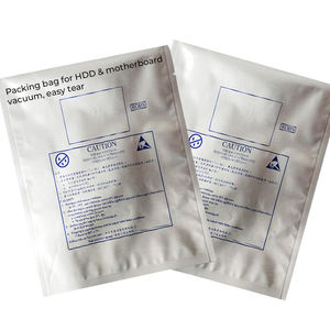 3.6Mil ESD בתמיסת סיכוך Zip מנעול תיק אנטי סטטי פאוץ עבור אלקטרוניקה אריזה רדיד אלומיניום מחסום לחות HDD תיק - Product Image 1