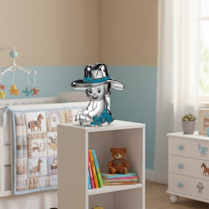 Decorazione BLAZON per Bambino Stile Cowboy 30x38mm Prodotto per Neonati e Bambini - Product Image 3