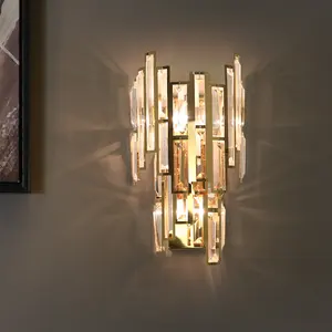 Pha Lê Tường đèn chùm đèn ưa thích khách sạn tường đèn treo tường ánh sáng cho phòng ngủ trang trí