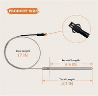 Sensor de temperatura RTD de repuesto, compatible con Pit Boss Pellet Grill PB1000XL-025-R00 V2