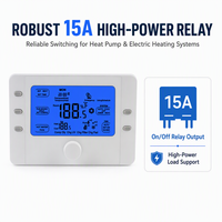 Thermostat deux étages wifi, ventilateur et contrôleur de climatisation