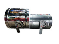 Amortisseur d'air manuel en acier inoxydable résistant à la température et à la corrosion Compatible avec tous les conduits de ventilation.