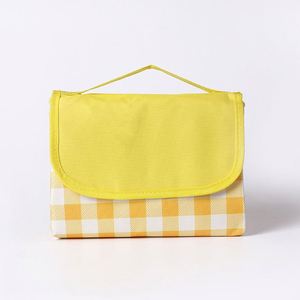 Promotional OEM Logo Summer Beach Camping Picnic Mat Moisture-proof Oxford Fabric Striped Rectangle Outdoor <b>Tent</b> Grass Cloth - Product Image 4
