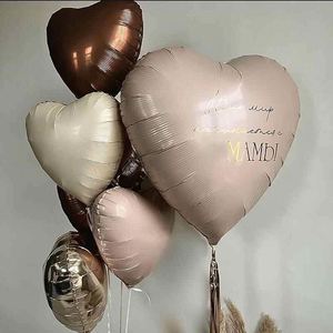 Bonitos Globos de Corazón de 18 Pulgadas de Color Puro, Globos de Papel de Aluminio para Decoración de Bodas, San Valentín, Globos de Amor - Product Image 5