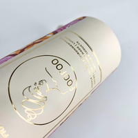 Impression personnalisée de cylindres biodégradables, forme personnalisée, logo, kraft, design coloré pour cosmétiques, soins de la peau, huiles essentielles, aromathérapie