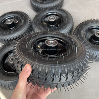 NINGSHUO NSPM7051 Usine de Chine 8 pouces 2.50-4 Roue en caoutchouc pneumatique pour compresseur d'air Machine Roulettes Pneus gonflables