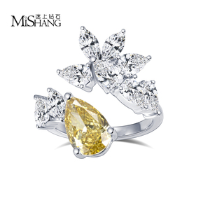 Messi Jewelry MSR-1927 18k Fine Jewelry <b>Rings</b> yellow Diamond <b>Ring</b> - Product Image 6