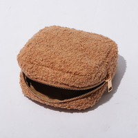 Keymay Rts Stock Offre Spéciale S M L Xl sac de voyage avec Logo personnalisé 4 couleurs maquillage pochette en peluche sac cosmétique en tissu éponge