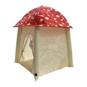 Tente gonflable pour enfants en polyester et coton de haute qualité, douce, en forme de champignon, pour les jeux des bébés, unisexe - Product Image 1