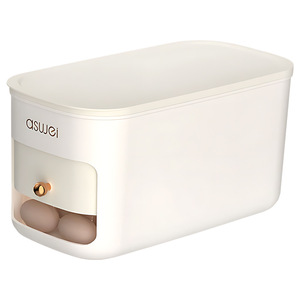 Aswei Egg <b>Storage</b> <b>Box</b> <b>Stackable</b> Fresh Keeping Food Grade PP Plastic Kitchen Organizer with Flip Top Lid - Product Image 5
