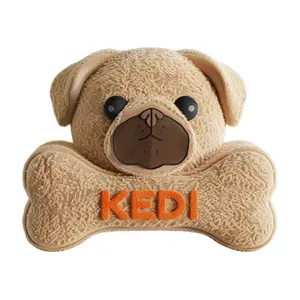 Pet chew toys Bone Fabric Dog Activity Toy Personalized Durable Dog Bone New Puppy Gift Pet Toys with Embroidered Name