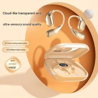 Nouveauté 2026 Écouteurs sans fil TWS à affichage numérique, design miroir de maquillage, musique HiFi, à contour d'oreille, Bluetooth, suppression du bruit ENC