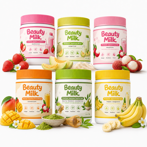 Poudre de Lait de Beauté au Collagène Multi-Saveurs Fruits & Matcha – Boisson Alimentaire Éclat de Peau - Product Image 2