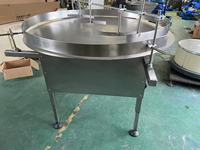Table d'accumulation rotative automatique en acier inoxydable pour collecteur de bouteilles, avec alimentation réglable et moteur, garantie 1 an