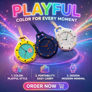 Reloj de Pulsera de Cuarzo Transparente y Colorido de Plástico AP Royal Pop Y2K de Alta Calidad, Gran Venta 2026, para Unisex - Product Image 1
